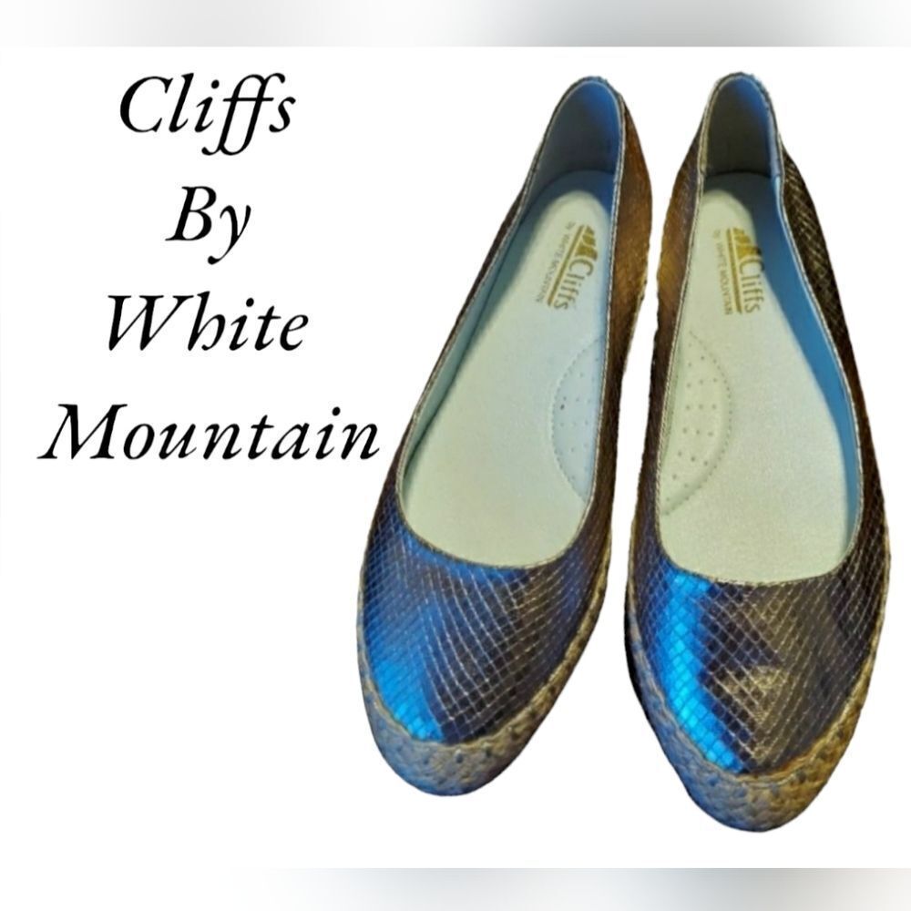 𝅺cliffs by White Mountain flats Gold twine womens Size 8.5 New without tags